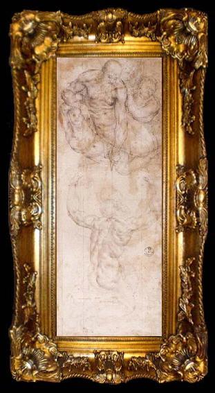 framed  Pontormo, Jacopo Moses Receiving the Tables, ta009-2